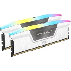 Модуль памяти DIMM DDR5 32Gb, 6400Mhz, 2x16Gb, Corsair Venegance RGB White (CMH32GX5M2B6400C36W)
