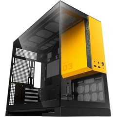 Корпус Mini-Tower Geometric Future Model 3 Black Yellow, Micro-ATX, черный/желтый (1AM3NZBY00100)