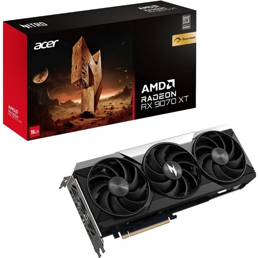 Видеокарта Acer AMD Radeon RX 9070 XT NITRO OC 16GB (DP.Z4DWW.P01)