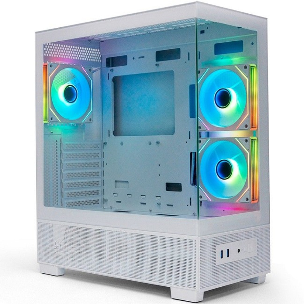 Корпус Midi-Tower XASTRA Q500 3ARGB-C10, E-ATX, White (Q500-3FM12A-C10-WH)