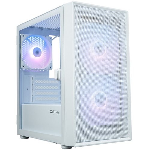 Корпус Mini-Tower XASTRA A305M 3ARGB TG, Micro-ATX, белый (A305M-2FC14A-1FC12A-D-WH)