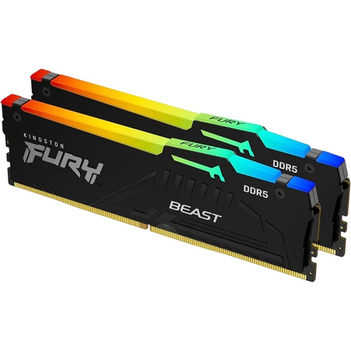 Модуль памяти DIMM DDR5 16Gb, 5600Mhz, Kingston FURY Beast RGB EXPO (KF556C36BBEAK2-16)
