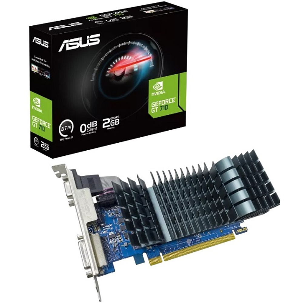 Видеокарта ASUS GeForce GT710 EVO 2GB GDDR5 (GT710-SL-2GD5-BRK-EVO)