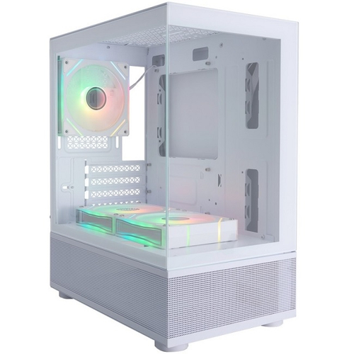 Корпус Mini-Tower 1STPLAYER MIKU Mi2-A ARGB, Micro-ATX, белый (Mi2-A-WH-2FC7R-W-1FC7-W)