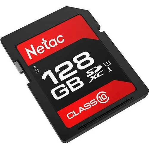 Карта памяти Secure Digital, SD, 128Gb Netac P600 SDXC Class 10 UHS-I 80MB/s (NT02P600STN-128G-R)