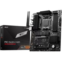 Материнская плата MSI PRO B650-S WIFI (AM5/AMD B650/4xDDR5/2xPCI-Ex16/2xM.2/SB7.1/Wi-Fi/BT/GLAN/DisplayPort/HDMI/ATX)