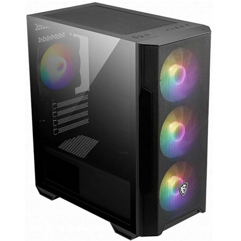 Корпус Mini-Tower MSI MAG FORGE M100R TG ARGB, Micro-ATX, черный (306-7G20R41-HH9)
