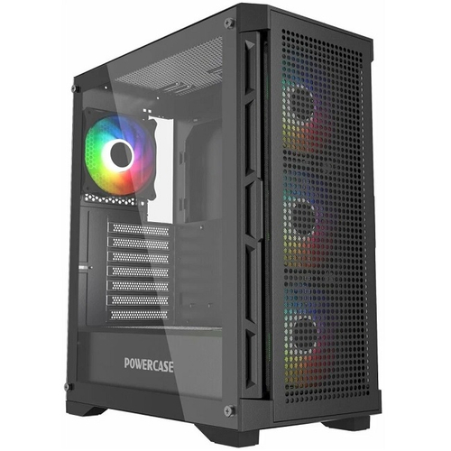 Корпус Midi-Tower PowerCase Ultimate TG, ARGB, черный (CUB-A4)