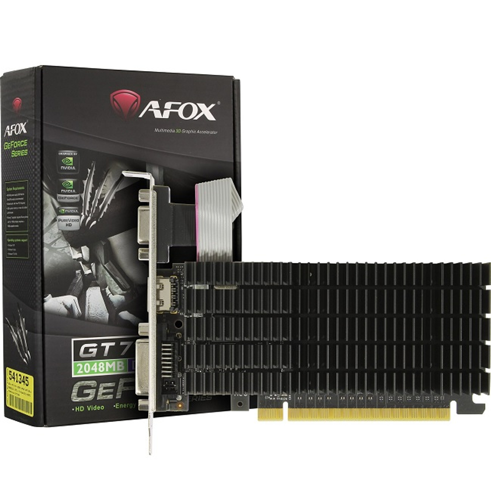 Видеокарта AFOX GeForce GT710 Silent 2GB DDR3 (AF710-2048D3L5)