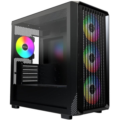 Корпус Mini-Tower Montech X5M ARGB TG, Micro-ATX, черный (X5MB)