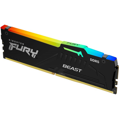 Модуль памяти DIMM DDR5 16Gb, 5600Mhz, Kingston FURY Beast RGB (KF556C40BBA-16)