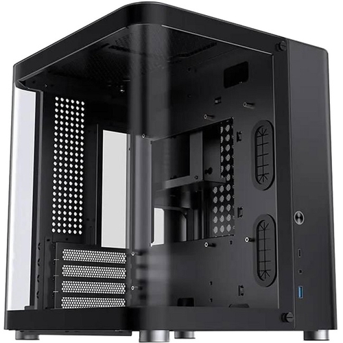 Корпус Mini-Tower JONSBO TK-1 2.0 TG, Micro-ATX, без Б.П, черный (TK-1 2.0 Black)