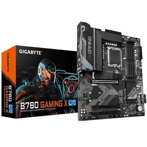 Материнская плата GIGABYTE B760 GAMING X (LGA1700/B760/4xDDR5/3xPCI-Ex16/3xM.2/SB7.1/GLAN/HDMI/DisplayPort/ATX)