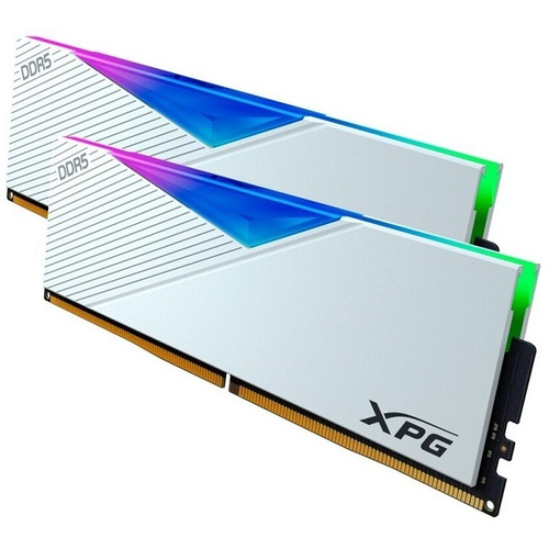 Модуль памяти DIMM DDR5 32Gb, 6400Mhz, 2x16Gb, ADATA XPG Lancer RGB White (AX5U6400C3216G-DCLARWH)