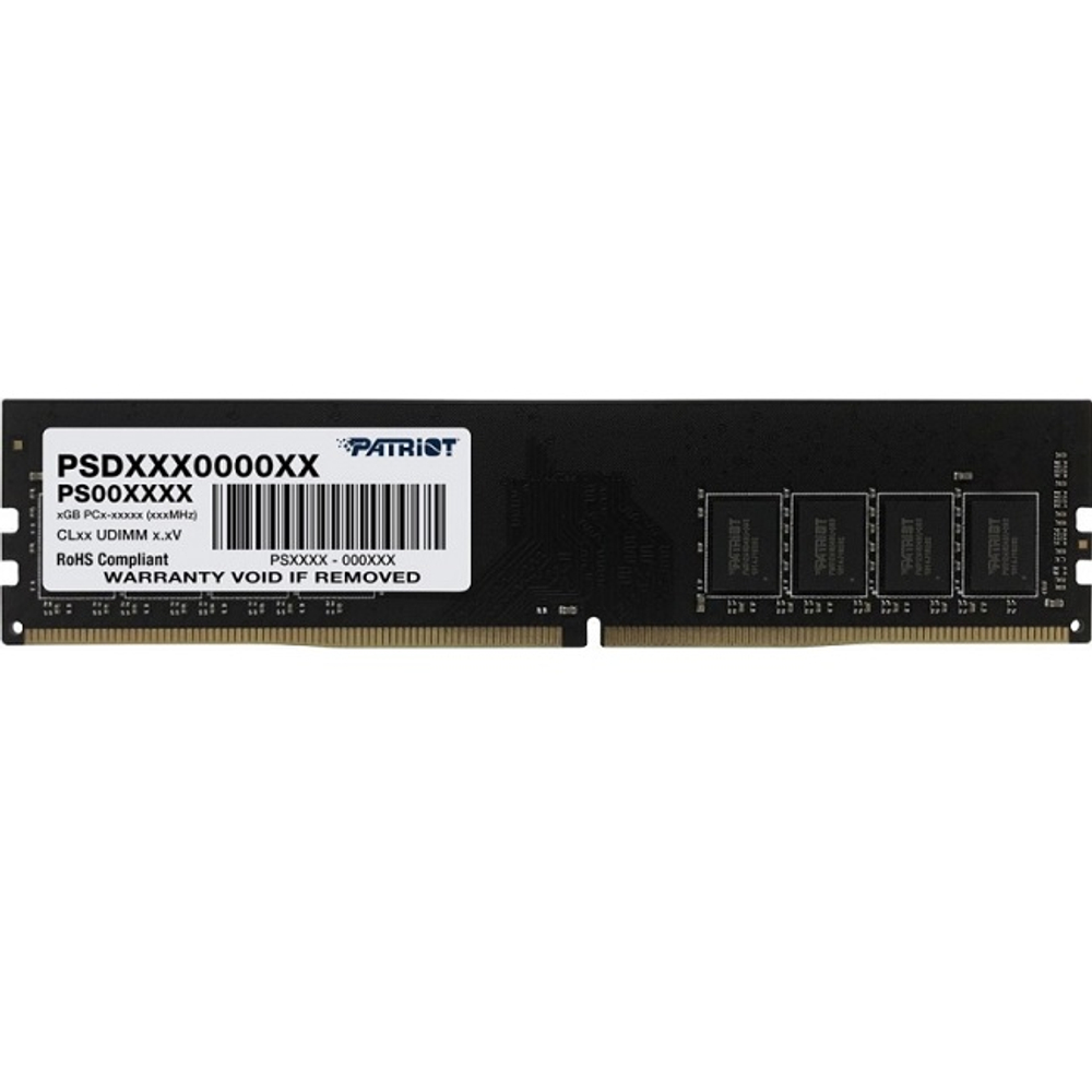 Модуль памяти DIMM DDR4 16Gb, 3200Mhz, Patriot Signature Line (PSD416G320081)