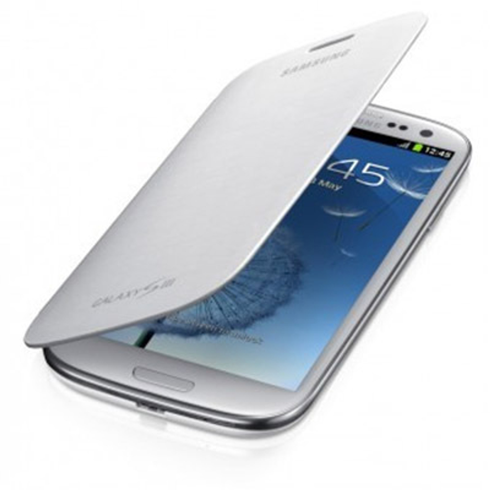 Чехол, Flip Cover, для Samsung Galaxy S4, поликарбонат, полиуретан, белый