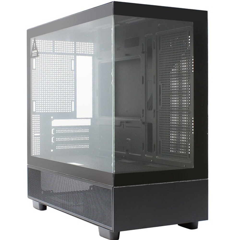 Корпус Mini-Tower 1STPLAYER MIKU Mi5, Micro-ATX, черный (Mi5-BK)