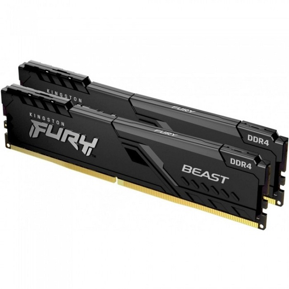 Модуль памяти DIMM DDR4 16Gb, 3600Mhz, 2x8Gb, Kingston FURY Beast (KF436C17BBK2/16)
