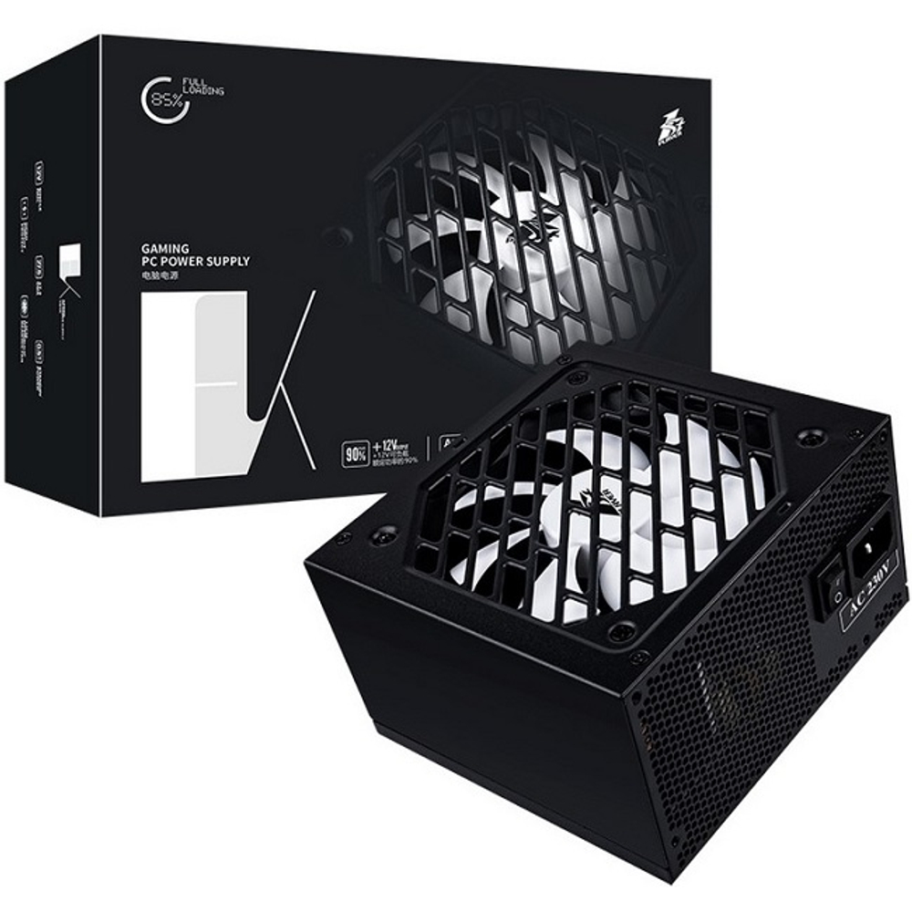 Блок питания 1STPLAYER 500W FK 5.0, 120 мм, APFC, ATX (PS-500FK)