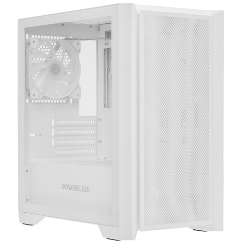 Корпус Mini-Tower PowerCase ALISIO Micro Z3W ARGB, Micro-ATX, White (CAMZW-A3-V2)