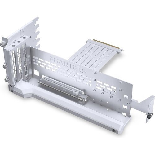 Крепление PHANTEKS Flat Line для установки GPU, райзер-кабелем 220мм Gen.5.0, ARGB, белый (PH-PGPUKT5.0_DWT01)