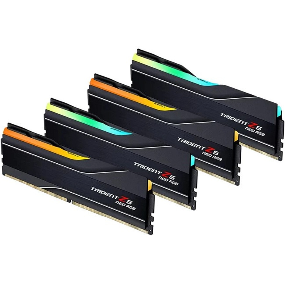 Модуль памяти DIMM DDR5 256Gb, 6000Mhz, 4x64Gb, G.Skill Trident Z5 Neo RGB (F5-6000J3644D64GX4-TZ5NR)