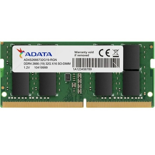 Модуль памяти NBook SO-DDR4 8Gb, 2666Mhz, ADATA (AD4S26668G19-BGN)