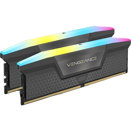 Модуль памяти DIMM DDR5 32Gb, 6000Mhz, 2x16Gb, Corsair Venegance RGB, Black (CMG32GX5M2E6000Z36)