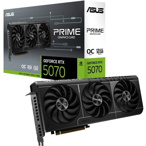 Видеокарта ASUS GeForce RTX 5070 PRIME OC 12GB (PRIME-RTX5070-O12G), (90YV0M10-M0NA00)