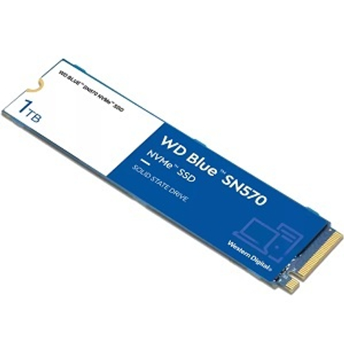 Жесткий диск SSD M.2 1Tb Western Digital BLUE SN570, 3500/3000MBs, 450000 IOPS, TLC 3D NAND, PCI-E3.0x4 (WDS100T3B0C)