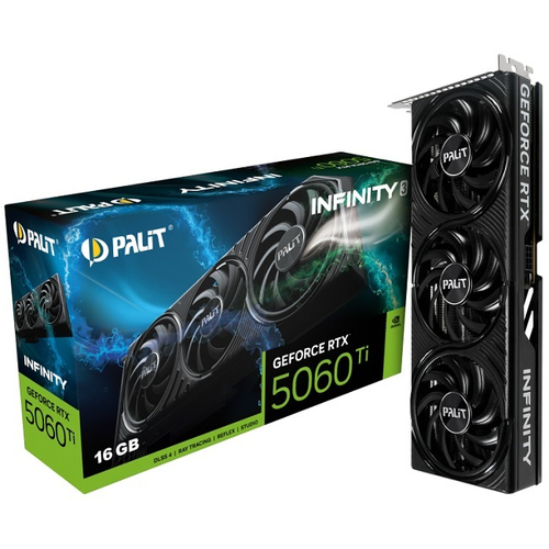 Видеокарта Palit GeForce RTX 5060 Ti INFINITY 3 16GB (NE7506T019T1-GB2061S)