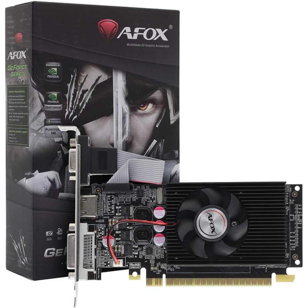 Видеокарта AFOX GeForce GT 210 1GB GDDR3, 64 bit (AF210-1024D3L8)