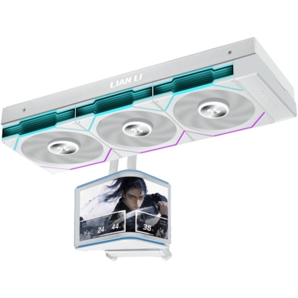 Система водяного охлаждения Lian Li Hydroshift II OLED Curved 360TL, белый (G89.GHS2OLDC36TW.R0)