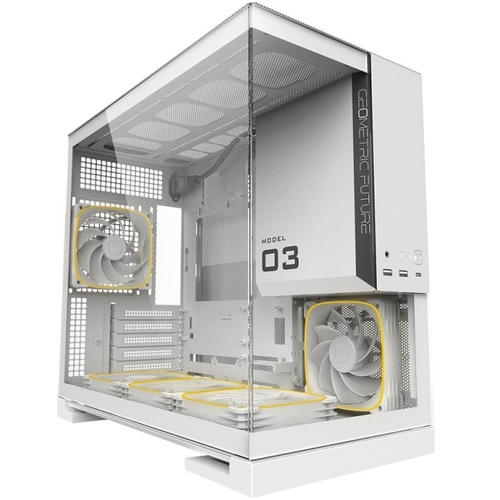 Корпус Mini-Tower Geometric Future Model 3 White, ARGB, Micro-ATX, белый (1AM3NZWT00110)
