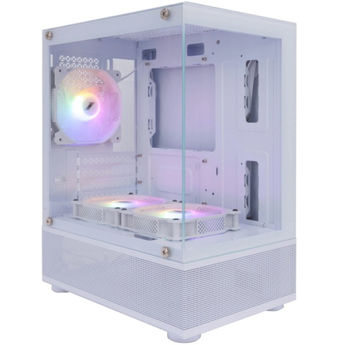Корпус Mini-Tower 1STPLAYER MIKU Mi2-A FRGB, Micro-ATX, белый (Mi2-A-WH-2F1R-W-1F1-W)
