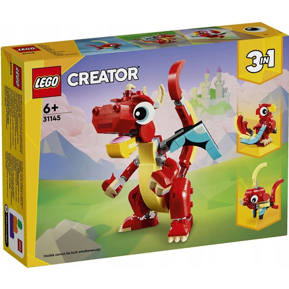 Конструктор LEGO Creator 31145 Red Dragon Красный дракон 3 в 1, 149 деталей