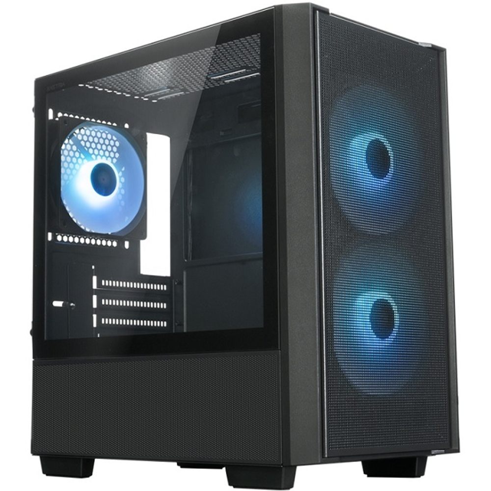Корпус Mini-Tower XASTRA A400M 3ARGB-C6 TG, Micro-ATX, Black (A400M-2FC14A-1FC12A-C6)
