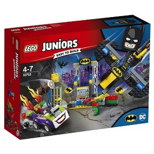 Конструктор LEGO Juniors 10753 Джокер атакует Бэтпещеру, 151 деталь, 3 мини-фигурки