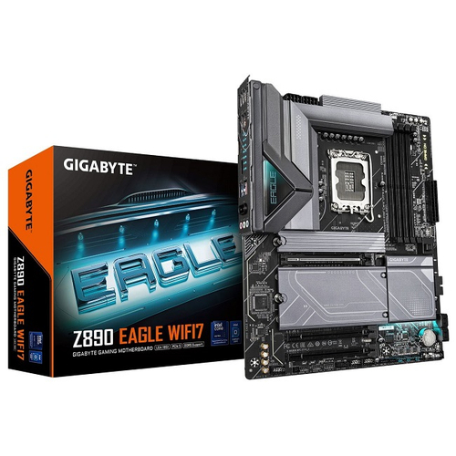 Материнская плата GIGABYTE Z890 EAGLE WIFI7 (rev 1.1) (LGA1851/Z890/4xDDR5/3xPCI-Ex16/4xM.2/SB7.1/Wi-Fi/BT/GLAN/DP/ATX)