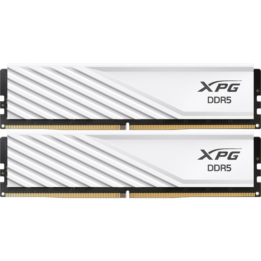 Модуль памяти DIMM DDR5 32Gb, 6000Mhz, 2x16Gb, ADATA XPG Lancer Blade White (AX5U6000C3416G-DTLABWH)