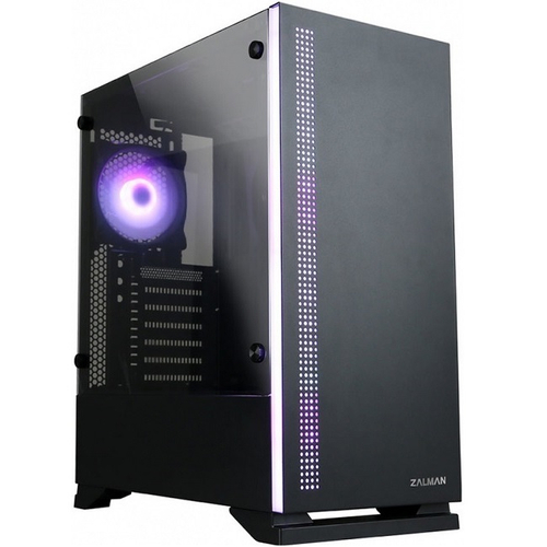 Корпус MidiTower Zalman S5 RGB, ATX, без Б.П, черный (S5 Black)