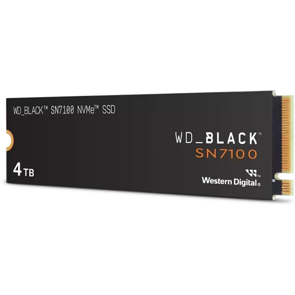 Жесткий диск SSD M.2 4Tb Western Digital WD Black SN7100, 7250/6900MBs, 1400K IOPS, 3D TLC, PCI-E 4.0 x4 (WDS400T4X0E)