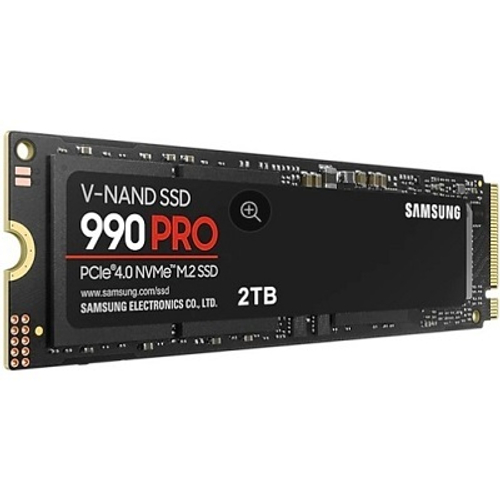 Жесткий диск SSD M.2 2Tb Samsung 990 PRO, 7450/6900MBs, 480000 IOPS, V-NAND MLC, PCI-E4.0x4 (MZ-V9P2T0BW)