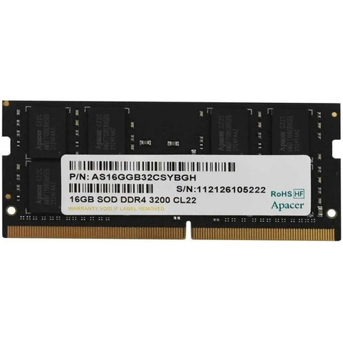 Модуль памяти NBook SO-DDR4 16Gb, 3200Mhz, Apacer (ES.16G21.GSH)