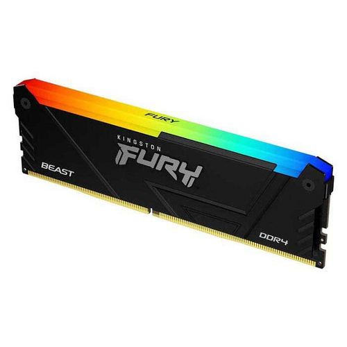 Модуль памяти DIMM DDR4 16Gb, 3200Mhz, Kingston FURY Beast RGB (KF432C16BB12A/16)