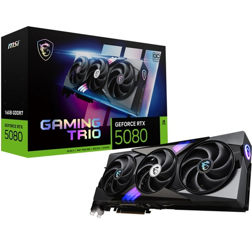 Видеокарта MSI GeForce RTX 5080 GAMING TRIO OC 16G (G5080-16GTC)