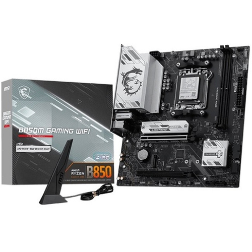 Материнская плата MSI B850M GAMING WIFI (AM5/AMD B850/2xDDR5/2xPCI-Ex16/2xM.2/SB7.1/Wi-Fi/BT/GLAN/DisplayPort/HDMI/mATX)