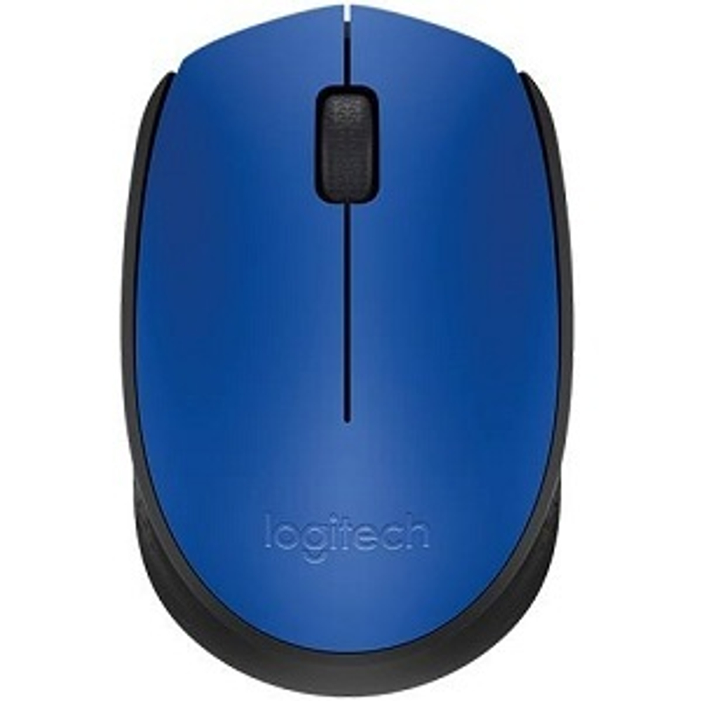 Мышь беспроводная Logitech M171, 1000 dpi, синяя/черная (910-004640)