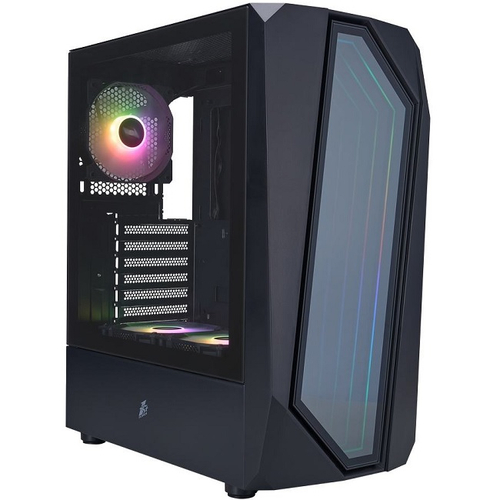 Корпус Midi-Tower 1STPLAYER INFINITE SPACE IS6 ARGB, черный (IS6-BK-2F7R-1F7)