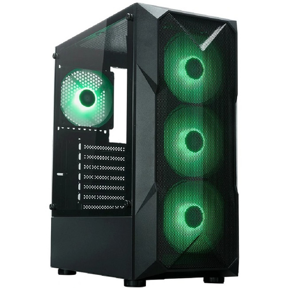 Корпус Midi-Tower XASTRA A304 4ARGB-C6 TG, черный (A304-4FC12A-C6)